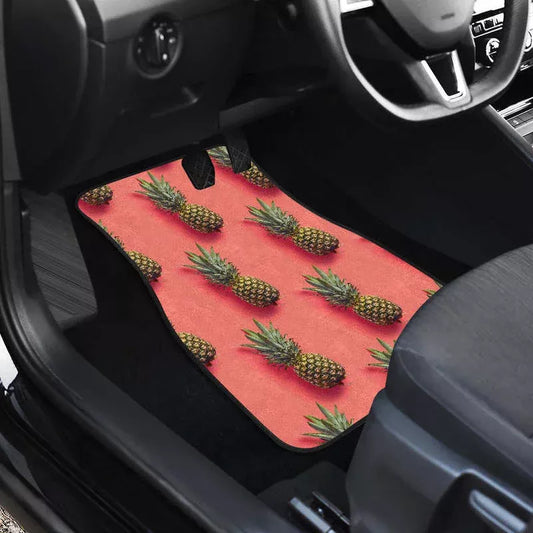 Pastell Ananas Rosa Auto Fußmatten