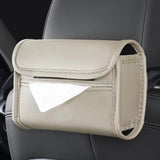Luxury Leather Car Tissue Box Holder