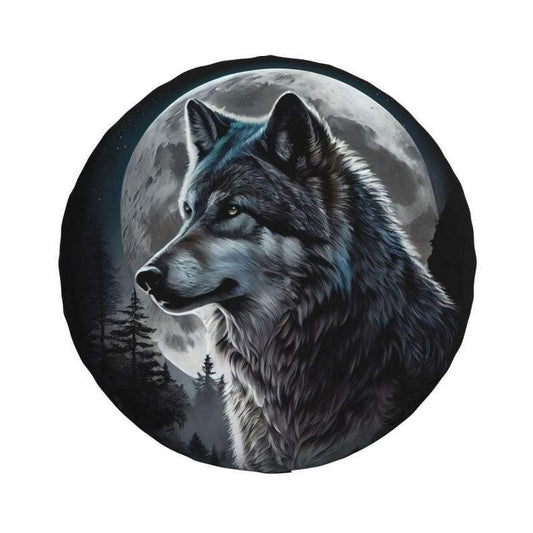 Wild Spirit Wolf-Reifenabdeckung – Maßgeschneiderter Schutz für 4x4-, Anhänger- und Wohnmobilräder