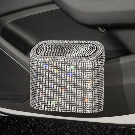 Bling Auto-Mülleimer mit Strass-Akzenten