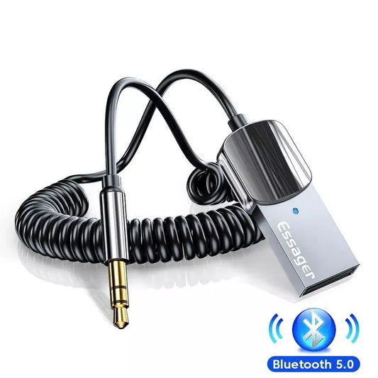 Bluetooth 5.0 Aux-Adapter-Dongle – USB auf 3,5-mm-Buchse, Audio-Kit für Auto- und Heim-Stereoanlage