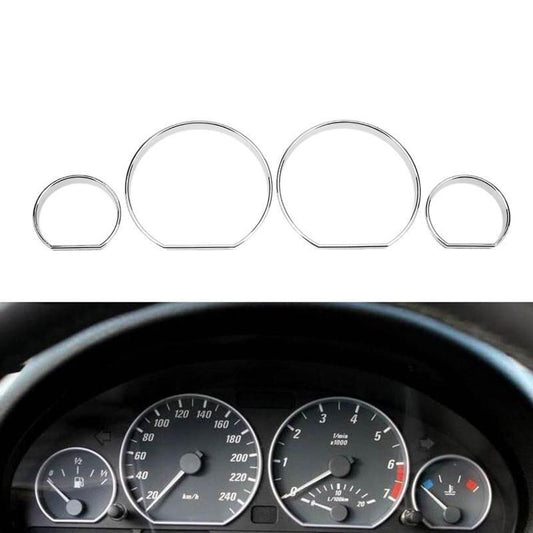 Juego de molduras de anillos de dial para tablero de BMW E46
