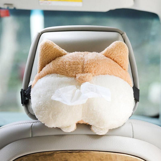 Encantador soporte para pañuelos de trasero Corgi