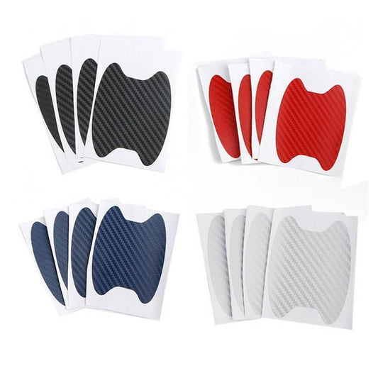 Pegatinas protectoras para puertas de automóviles de fibra de carbono - 4 piezas / juego