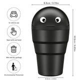 Universal Mini Car Trash Can with Swing Lid – Leakproof & Compact Auto Organizer Storage Bin