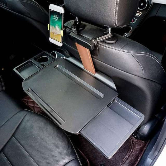 Ausziehbarer Auto-Lenkrad-Schreibtisch mit Laptop-Ständer und zwei Schubladen