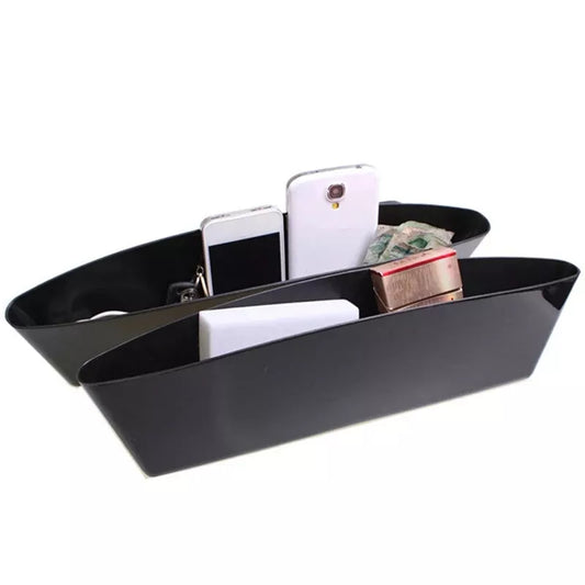 Organizador de relleno para espacio de asiento de automóvil con portavasos - Solución de almacenamiento con múltiples compartimentos