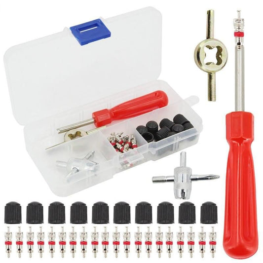 33-teiliges Reparatur- und Montageset für Autoreifenventile