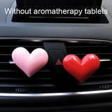 Bezaubernder Lufterfrischer-Clip fürs Auto in Herzform, Rot