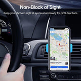 Universelle blaue Autotelefonhalterung für Lüftungsschlitze für 4-6"-Geräte