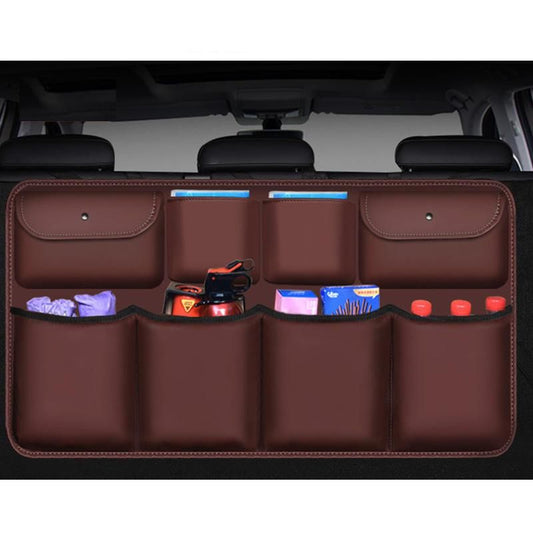 Organizador de maletero de coche de cuero PU de lujo