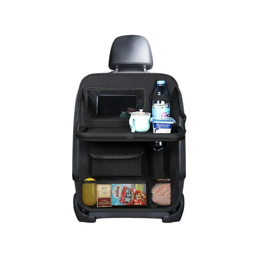 Organizador universal para asiento de automóvil con bandeja y soporte para tableta