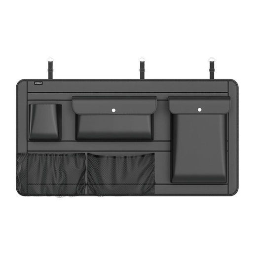 Organizador de almacenamiento de cuero para automóvil de alta capacidad con bolsillos multiusos