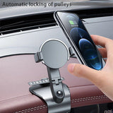 Soporte universal para teléfono para automóvil giratorio de 360 ° con múltiples ubicaciones y agarre antideslizante