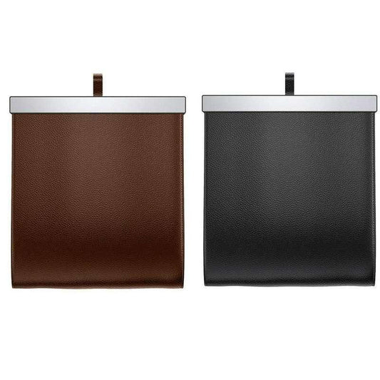 Magnetischer Auto-Müllsack mit LED-Licht – Hängende Lederaufbewahrung für den Rücksitz