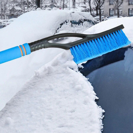 Herramienta compacta para quitar nieve y hielo de coches de invierno con mango de espuma EVA