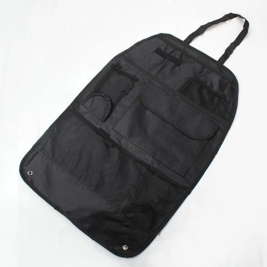 Organizador universal impermeable para respaldo de asiento de automóvil: almacenamiento multifuncional en negro