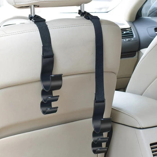 Ganchos universales ajustables para almacenamiento de asientos de automóvil - Perchas organizadoras resistentes