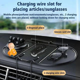 Universal Silicone Car Dashboard Anti-Slip Mat with Phone Holder