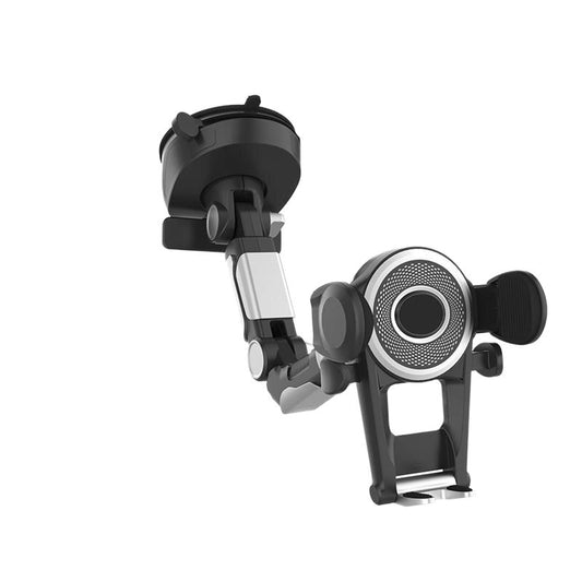 Universeller, um 360° drehbarer Autotelefonhalter mit Saugnapf und einziehbarem Nummernschilddesign