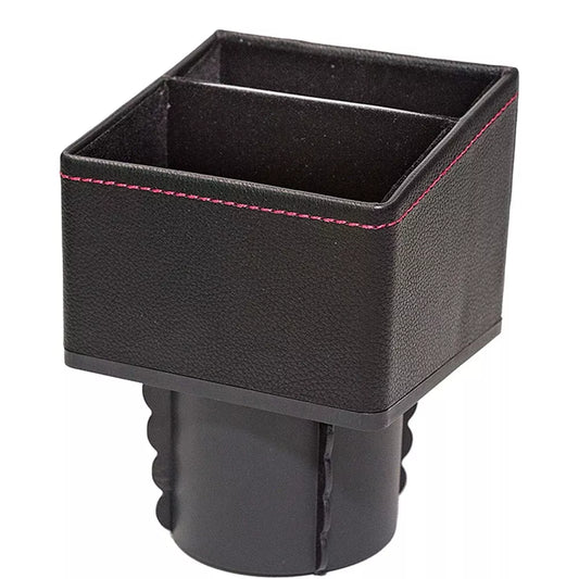 Caja y organizador de cuero de lujo para almacenamiento de automóviles