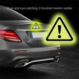 Calcomanía triangular de seguridad reflectante de alta visibilidad para vehículos