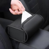 Luxuriöser Taschentuchhalter aus Leder fürs Auto