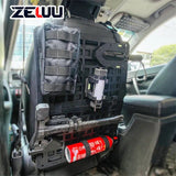 Organizador de asiento táctico para vehículo - Almacenamiento de automóvil con panel MOLLE plegable