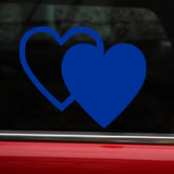 Reflective Love Heart Safety Decals