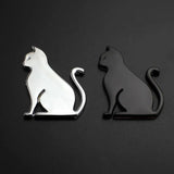 3D-Autoaufkleber „Katze“ aus Metall