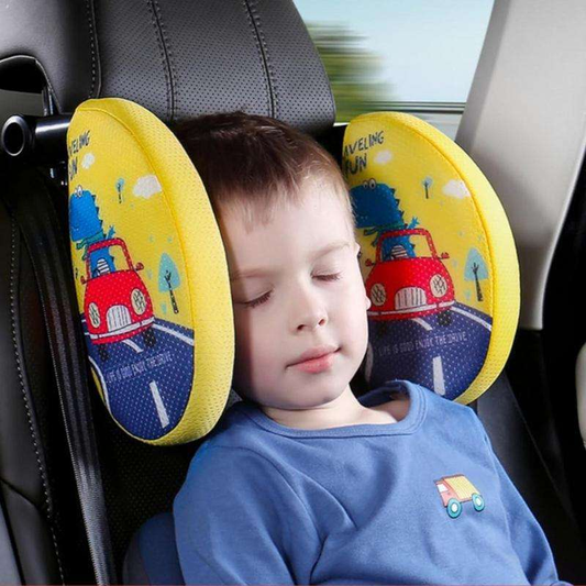 Adjustable Car Seat Neck Pillow - Comfortable Headrest for Travel, Suitable for All Ages