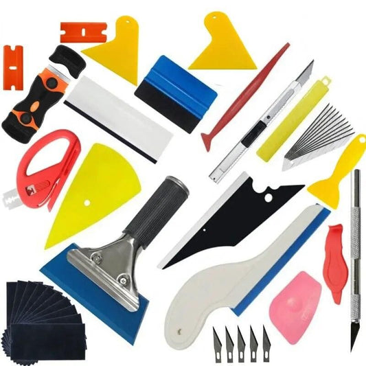 Car Vinyl Tint Film Tool Kit with Magnetic Holder and Carving Knife