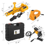 3 Ton DC 12V Electric Scissor Jack Kit with Impact Wrench & Air Pump