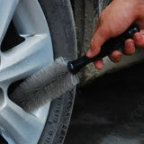 Cepillo de limpieza de llantas de coche, herramienta manual de limpieza profunda