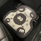 Universal Short Plush Car Floor Mats - Anti-dirty, Anti-slip Cartoon Dust Elf Interior Mats