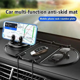 Universal Silicone Car Dashboard Anti-Slip Mat with Phone Holder