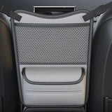 Organizador para el espacio del asiento del automóvil: bolsillo de red de almacenamiento multiusos para el interior del automóvil