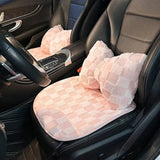 Cojín de felpa para asiento de coche de invierno: calidez ultrasuave para otoño e invierno