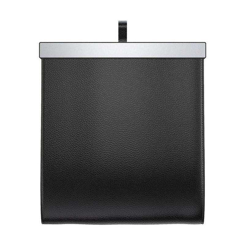 Magnetic Car Garbage Bag with LED Light – Rear Seat Hanging Leather Storage