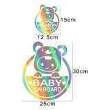 Reflective Baby on Board Car Decal