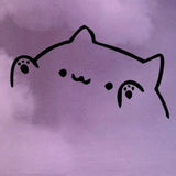 Calcomanía de vinilo para coche Kawaii Bongo Cat