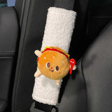 Fundas de cinturón de seguridad de coche de dibujos animados de felpa para niños