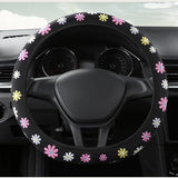 Funda para volante antideslizante con estampado floral de 38 cm