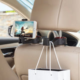 Universal Car Seat Back Phone Holder & Storage Hook