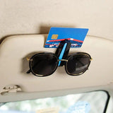Clip universal para gafas de sol y tarjetero para parasol de coche