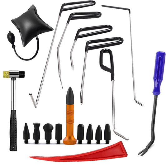 Kit de herramientas profesionales para reparación de abolladuras sin pintura, juego de martillo deslizante para trabajo de carrocería