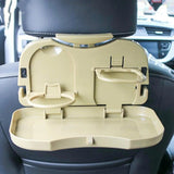 Portavasos plegable universal para coche y caja de almacenamiento para asiento trasero