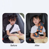 Verstellbarer Auto-Sicherheitsgurthalter und Polsterbezug für Kinder – bequemer und sicherer Schulterpositionierer