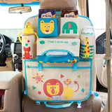 Organizador plegable del asiento trasero del coche de dibujos animados para niños