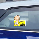 Adhesivo reflectante de seguridad para bebé a bordo para coches